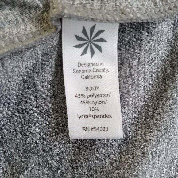Athleta Womens Gray Full-Zip Hooded Jacket M Polyester & Nylon Blend Lightweight - Picture 6 of 16